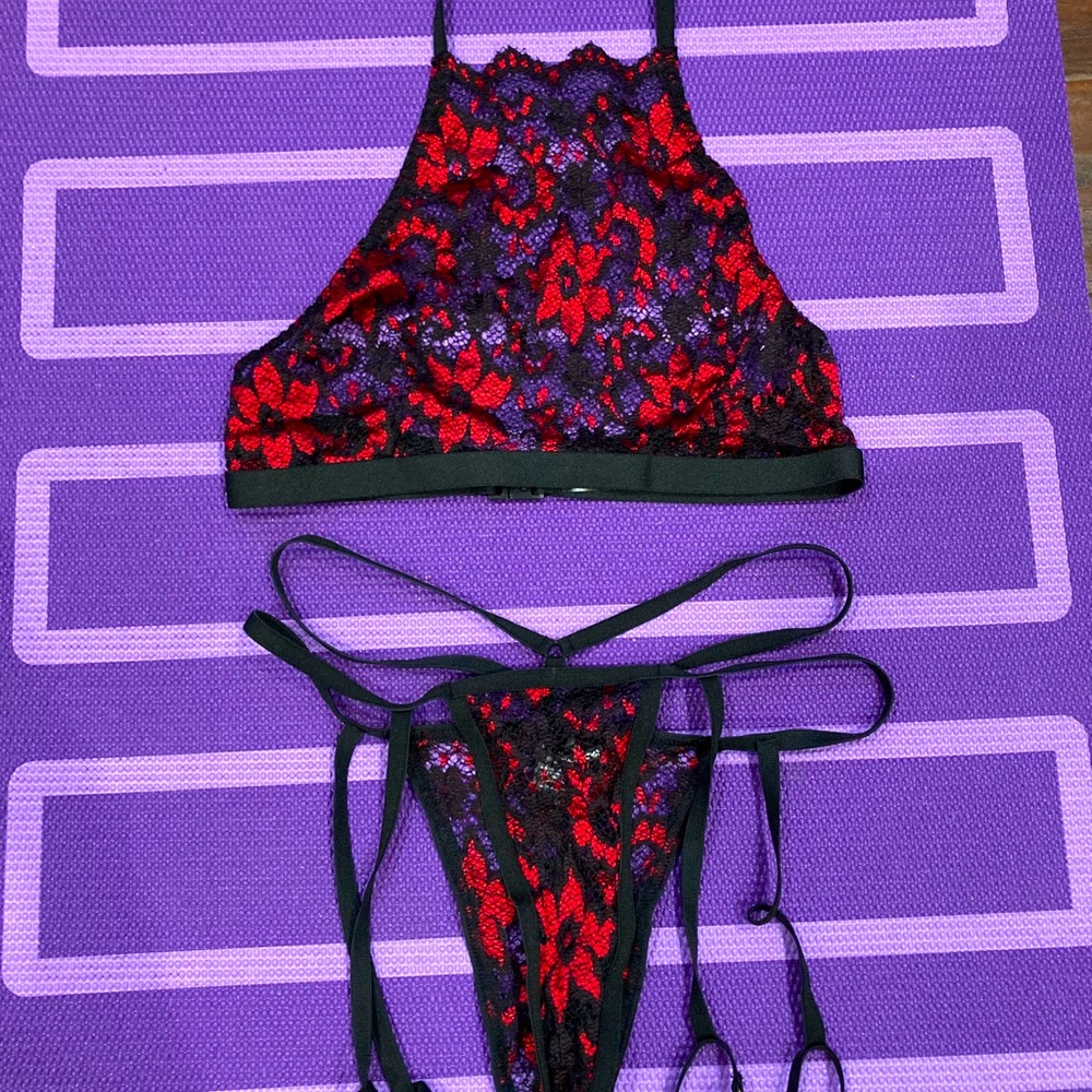 Floral 2 piece lingerie